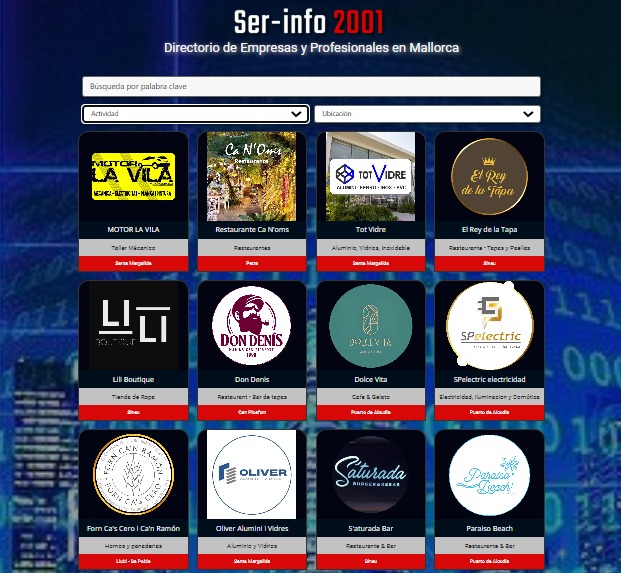 DIRECTORIO DE CARPINTERIAS EN MALLORCA